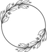 floral couronne illustration, vecteur