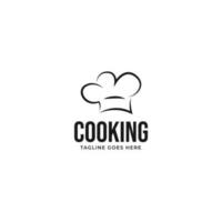 plat chef chapeau cuisine logo conception vecteur concept illustration idée