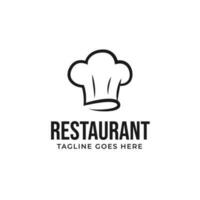 plat chef chapeau cuisine logo conception vecteur concept illustration idée