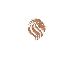 classique et élégant Lion logo. Royal or badge symbole. prime Roi animal signe vecteur illustration.