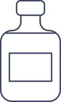 de l'alcool bouteille icône dans ligne art. vecteur