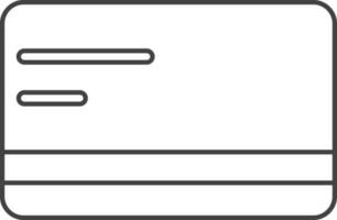 illustration de Paiement carte icône dans ligne art. vecteur