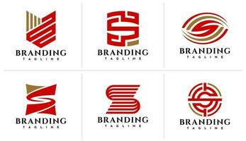 moderne géométrique ligne lettre s logo conception. numérique La technologie initiale s logo. vecteur