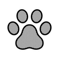 chien patte vecteur empreinte icône logo chiot chat français bouledogue polka point dessin animé illustration