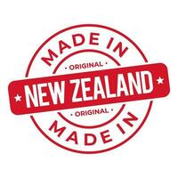 fabriqué dans Nouveau zélande timbre logo icône symbole conception. joint nationale original produit badge. vecteur illustration