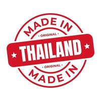 fabriqué dans Thaïlande timbre logo icône symbole conception. joint nationale original produit badge. vecteur illustration