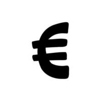 griffonner devise argent la finance signe Icônes euro, dollar, yen, livre ensemble. vecteur illustration dans main tiré dessin animé griffonnage style isolé sur blanc Contexte. pour entreprise, logo, typographie, banques.