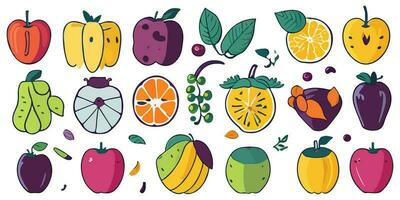 vecteur illustration de une délicieux propager de des fruits pour petit déjeuner