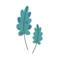 algue, sous-marin plante dans plat dessin animé style. vecteur