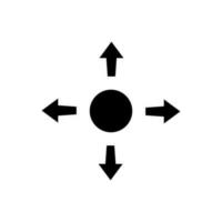 icône de direction de flèche vecteur