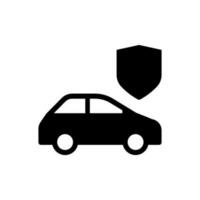 icône d'assurance automobile vecteur