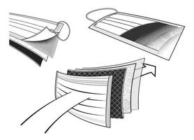 icône de masque de protection design vecteur