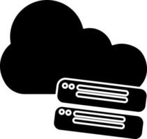 icône de serveur cloud vecteur