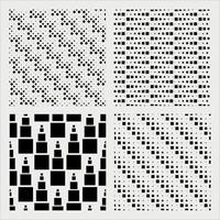 motif de carrés noirs vecteur