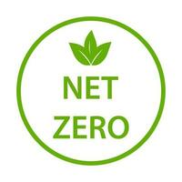 net zéro carbone empreinte icône vecteur les émissions gratuit non atmosphère la pollution CO2 neutre timbre pour graphique conception, logo, site Internet, social médias, mobile application, ui