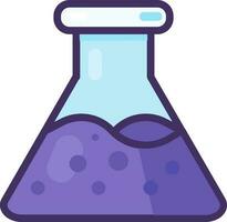 verre chimique violet tester tube vecteur