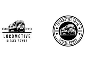 train locomotive logo conception. train logo conception vecteur