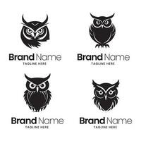 hibou logo conception, hibou mascotte logo conception, hibou illustration, hibou minimal logo vecteur, vecteur