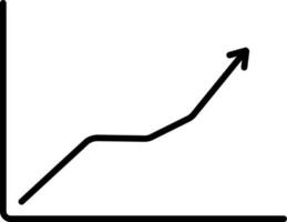 croissance La Flèche signe ou symbole pour entreprise. vecteur