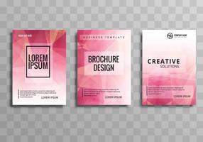 Modèle de brochure d'entreprise abstrait polygone coloré vecteur