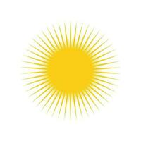 modèle d'icône de vecteur de logo d'illustration de soleil