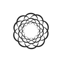 conception de vecteur illustration logo fleur