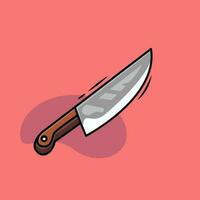 illustration vectorielle de couteau de cuisine vecteur