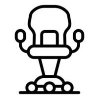 joueur chaise conception icône contour vecteur. jeu pièce vecteur