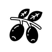 Olives icône dans vecteur. illustration vecteur