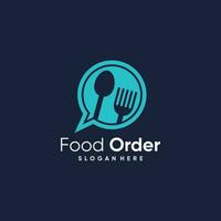 nourriture logo vecteur conception illustration avec moderne Créatif concept