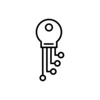 mot de passe icône vecteur. protection illustration signe. Sécurité symbole ou logo. vecteur