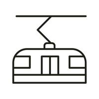 train icône vecteur. Publique transport illustration signe. métro symbole ou logo. vecteur