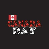 Canada journée 1 juillet T-shirt conception impression vecteur