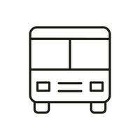 autobus icône vecteur. Publique transport illustration signe. Voyage symbole ou logo. vecteur