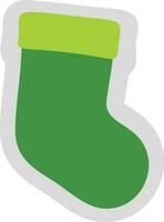 illustration de vert chaussette icône. vecteur