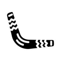 boomerang arme militaire glyphe icône vecteur illustration