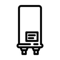 haute Tension condensateur électronique composant ligne icône vecteur illustration