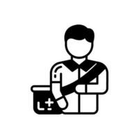 ambulanciers icône dans vecteur. illustration vecteur