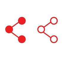 ensemble de partager icône. partager icône ensemble. vecteur