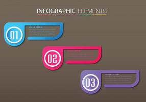 infographie de bannière de modèle de zone de texte moderne vecteur