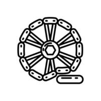 adaptatif roue icône dans vecteur. illustration vecteur