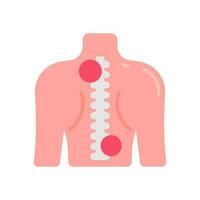 spinal blessure icône dans vecteur. illustration vecteur