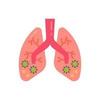 pneumonie icône dans vecteur. illustration vecteur