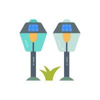 solaire jardin lumières icône dans vecteur. illustration vecteur