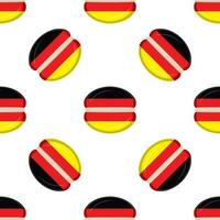 modèle biscuit avec drapeau pays Allemagne dans savoureux biscuit vecteur