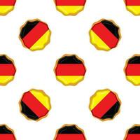 modèle biscuit avec drapeau pays Allemagne dans savoureux biscuit vecteur