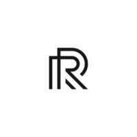 rr initiale monogramme vecteur icône illustration