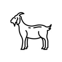 chèvre icône dans vecteur. illustration vecteur