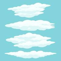 nuage icône ensemble conception, vecteur symbole modèle illustration