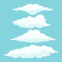 nuage icône ensemble conception, vecteur symbole modèle illustration